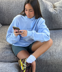 Mr Winston Powder Blue Puff Hoodie