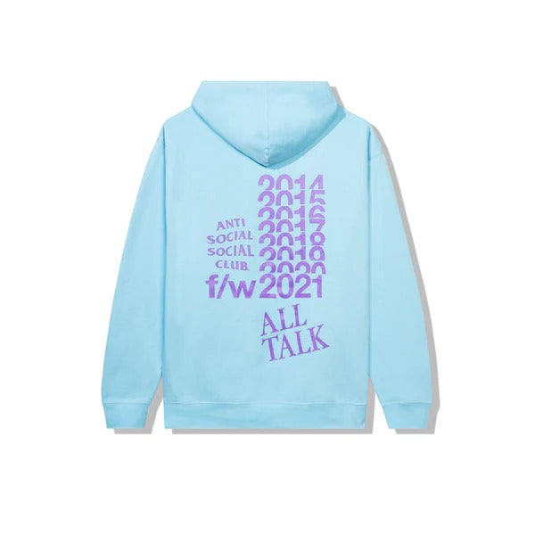 Anti Social All Talk On A Blog Blue Hoodie