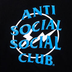 Anti Social Social Club Hoodie Blue Precious Petals – Black