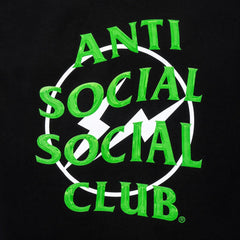 Anti Social Social Club Hoodie Green Precious Petals – Black