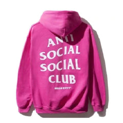 Anti Social Social Club x Hello Kitty Pink Hoodie