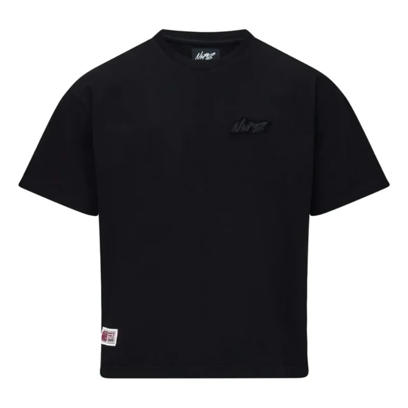 Black NOFS Basic Short Sleeve T-shirt