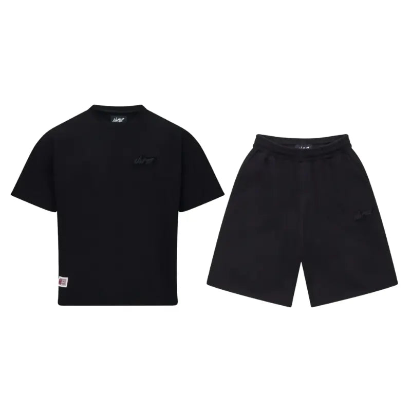 Black NOFS Basic Shorts Set