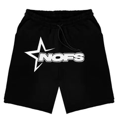 Black NOFS T-Shirt and Shorts Set