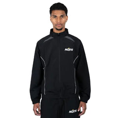 Black NOFS Nylon Zipper Jacket