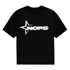 Black NOFS T-Shirt and Shorts Set