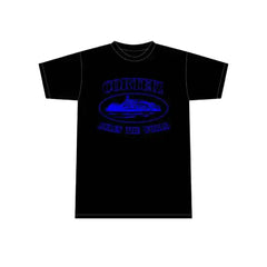Corteiz Alcatraz T Shirt Black Blue