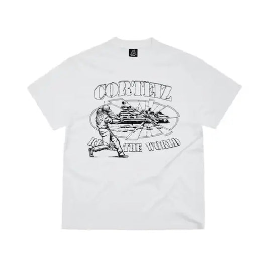 Corteiz Baseball Alcatraz T Shirt White (2)
