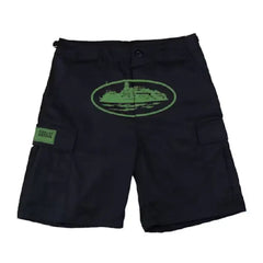 Corteiz Guerillaz Shorts Black Green