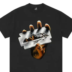 Corteiz Razor Alcatraz T-Shirt *New Blank* Black