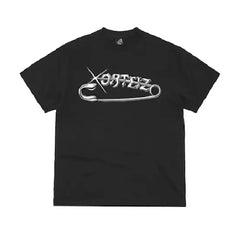 Corteiz Safety Pin T Shirt Black (2)