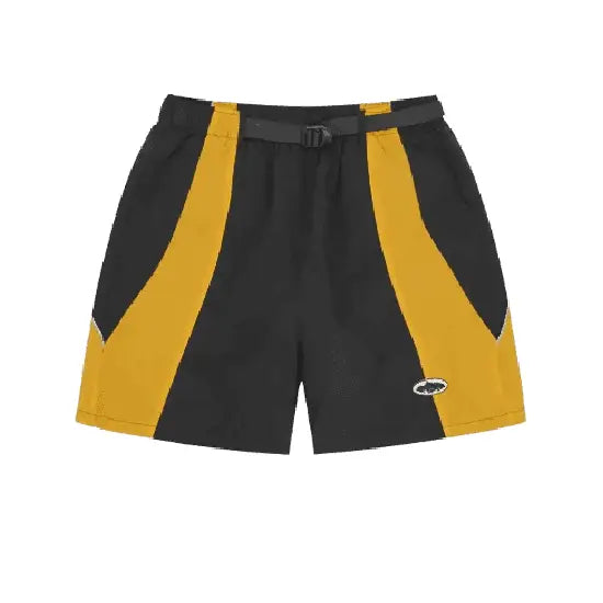 Corteiz Spring Shorts Black Yellow (2)