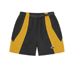 Corteiz Spring Shorts Black Yellow (2)