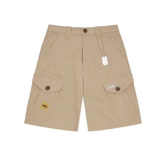 Corteiz Storm Cargo Shorts Beige (2)