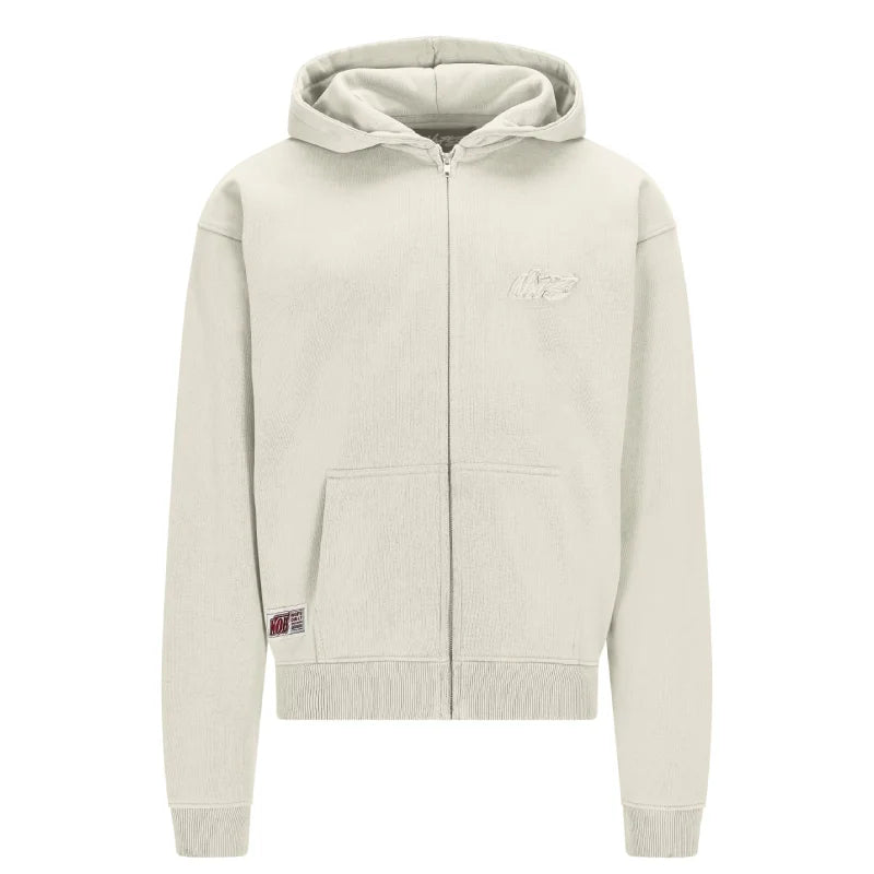 Creme Basic NOFS Zipper Hoodie