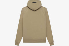 Back view of the Essentials Core Collection Pullover Hoodie in Stretch Limo color, showcasing its comfortable design.