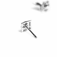 Pyramid Plus Stud Earrings