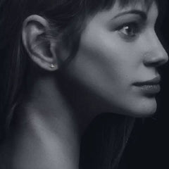 Chrome Hearts Plus Stud Earrings With Diamonds