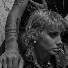 Cross Angel Medallion Earring