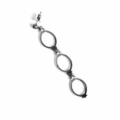Triple Drop Hoop Earrings