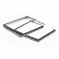 CH Plus Square Hoop Earrings