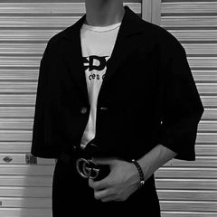 Onyx Bead Bracelet 8MM 4 Silver Beads