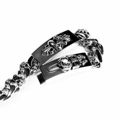 Double ID Fancy Link Bracelet