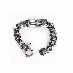 Dagger ID Fancy Link Clip Bracelet