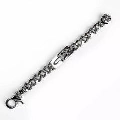 Dagger ID Fancy Link Clip Bracelet