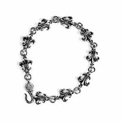 BS Fleur Cross Cut Out Link Bracelet