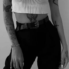 BS Fleur Cross Cut Out Link Bracelet