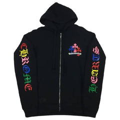 CH Script Multicolor Cross Cemetery Zip Up Hoodie