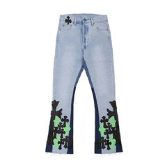 Firmranch Leather Cross Chrome Hearts Pants