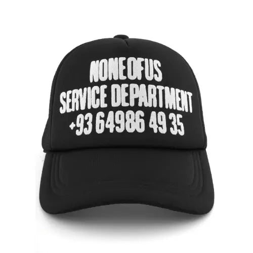 Nofs Black Trucker Cap