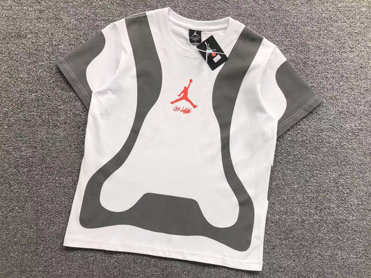 Off White X Air Jordan Tee White
