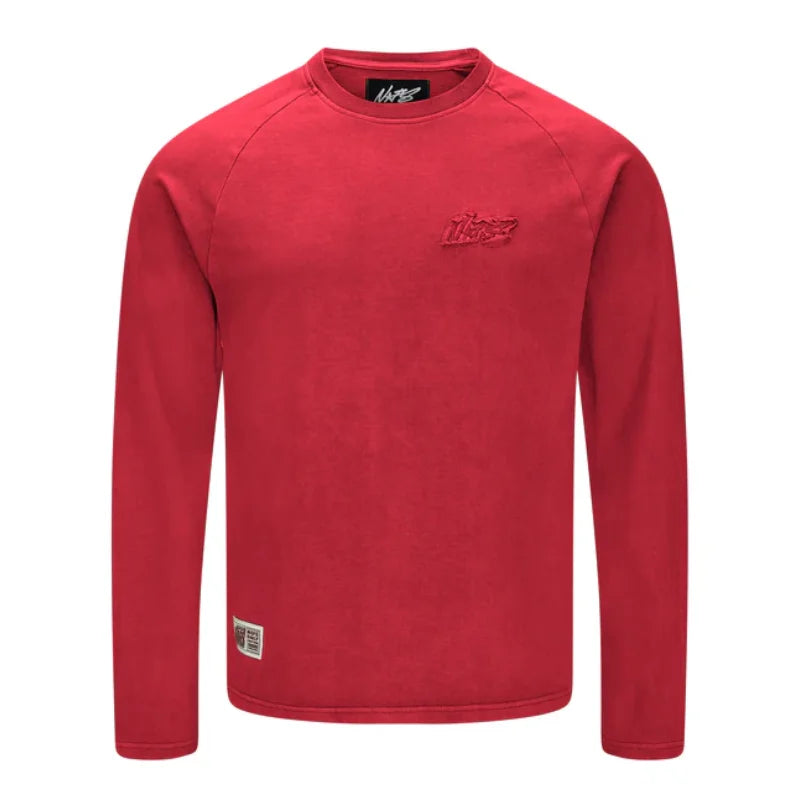 Red NOFS Basic Long Sleeve T-shirt