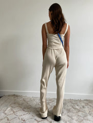 Mr Winston Cream Ribbed Pants (Copy)