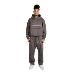 Tone in Tone Dark Grey NOFS Hoodie