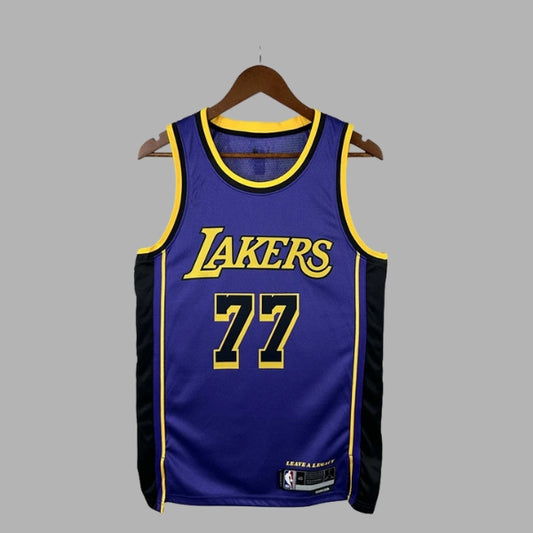 NBA L.A. Lakers Luka Dončić 77# Jersey - Purple