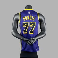 NBA L.A. Lakers Luka Dončić 77# Jersey - Purple