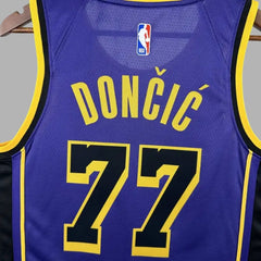 NBA L.A. Lakers Luka Dončić 77# Jersey - Purple