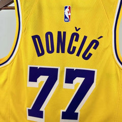 NBA L.A. Lakers Luka Dončić Jersey - Yellow