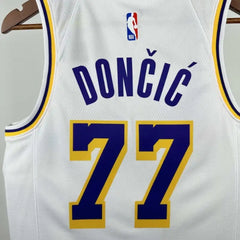 NBA L.A. Lakers Luka Dončić Jersey - White/Gold