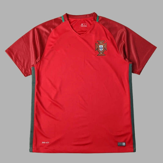 16 Season Portugal Home Retro Fan Red Shirt