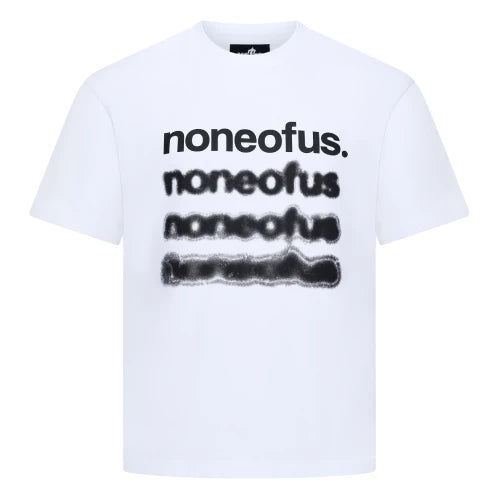 White Noneofus Blurred T-shirt