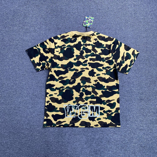 Bape ABC Camo Shark Tee Yellow