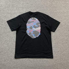 Bape Camo Big Ape Head Tee Black