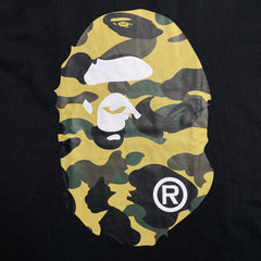 Bape Camo Big Ape Head Tee Black