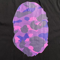 Bape Camo Big Ape Head Tee Black