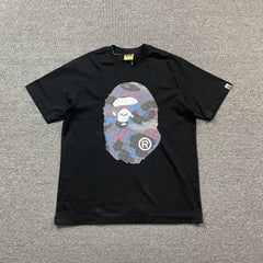 Bape Camo Big Ape Head Tee Black
